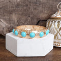 Eternity Statement Bangle Turquoise