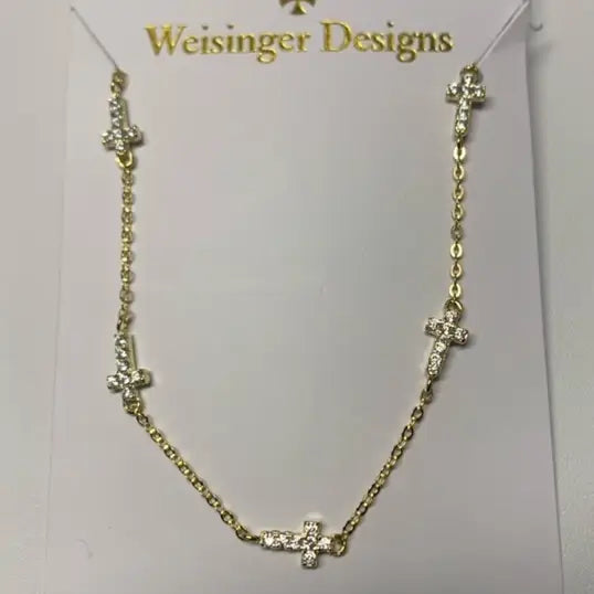 5 Cross Necklace