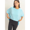 Hyfve Relaxed High-Low Batwing Sleeve Top