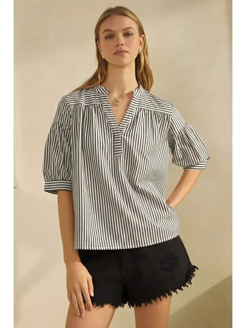 Oddi Plus Striped Blouse