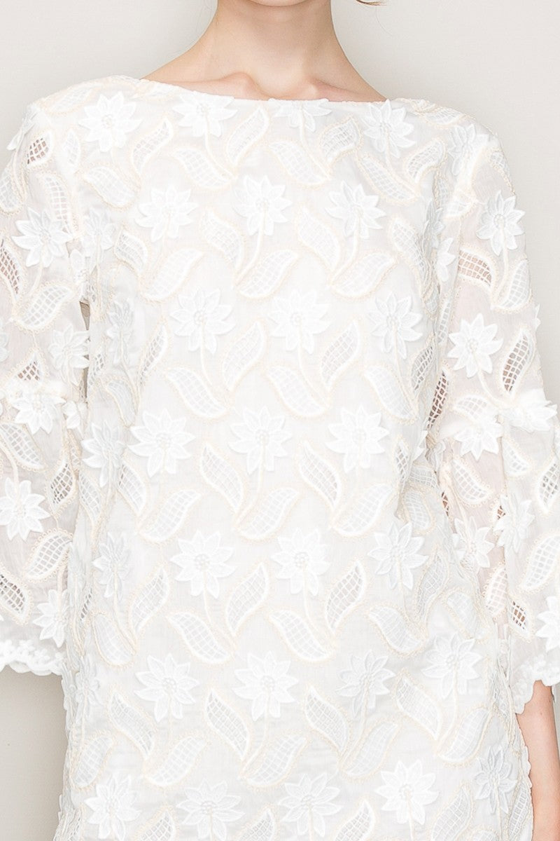 INA Floral Lace Mini Dress