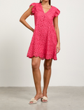 Skies Are Blue Crochet Mini Dress